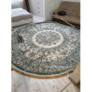 Восточный Ковер Для Гостиной Медальон Дизайн 29931 Круг