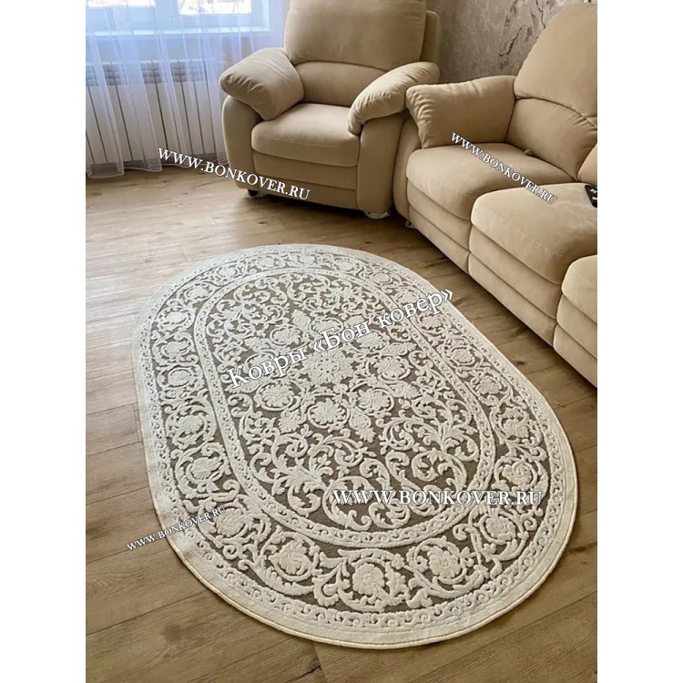 Овальный Шелковистый Ковер Для Гостиной Дизайн 22263