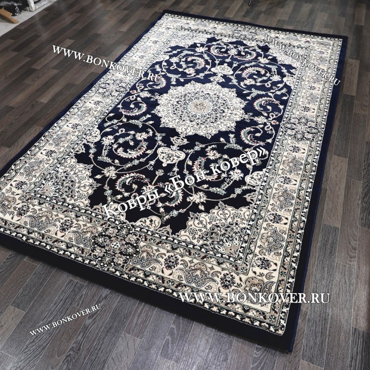 Турецкий Ковер Медальон дизайн 73 Синий