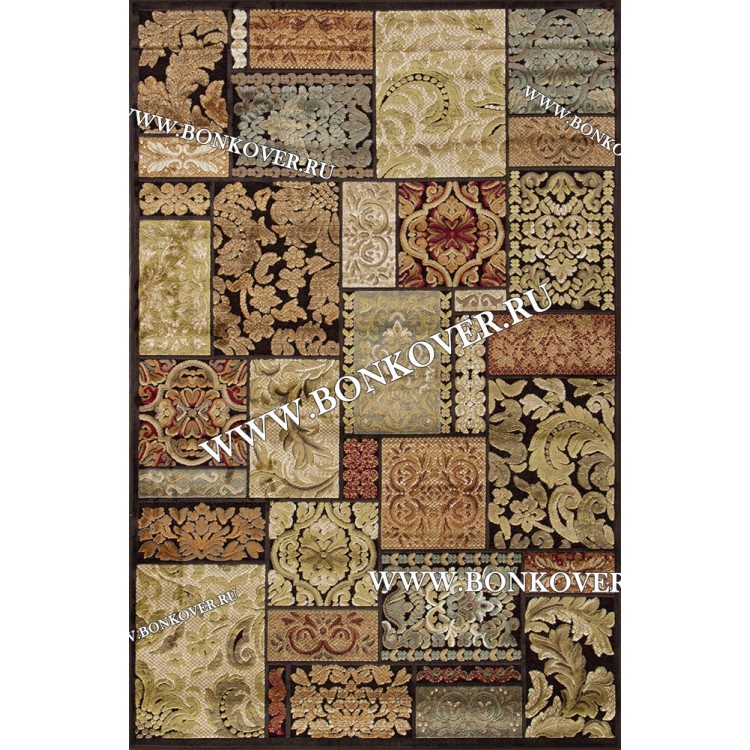 Ковер для гостиной из артшелка дизайн 42 Разноцветный