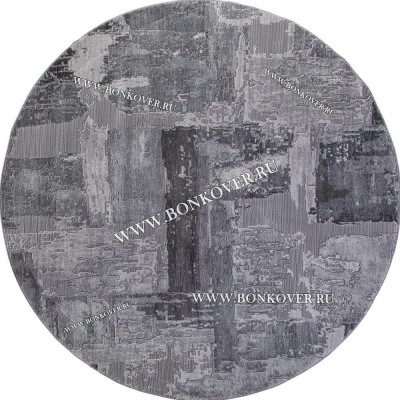 Турецкий Ковер Для Гостиной Дизайн 10 Серый Круг